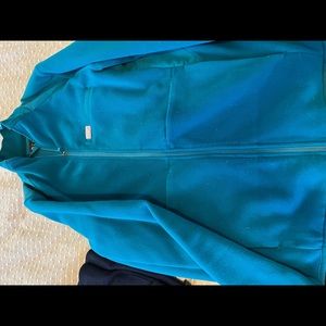 FIGS Pacific Blue On Shift Fleece Jacket